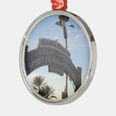 カリフォルニア州サンタモニカ メタルオーナメント (左)