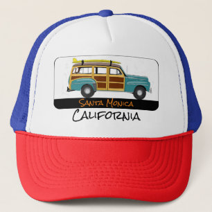 カリフォルニア州サンタモニカSurf Woody Trucker Hat キャップ