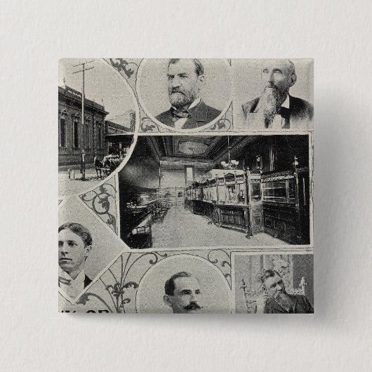 カリフォルニア州サンタローザ貯蓄銀行 缶バッジ (正面)