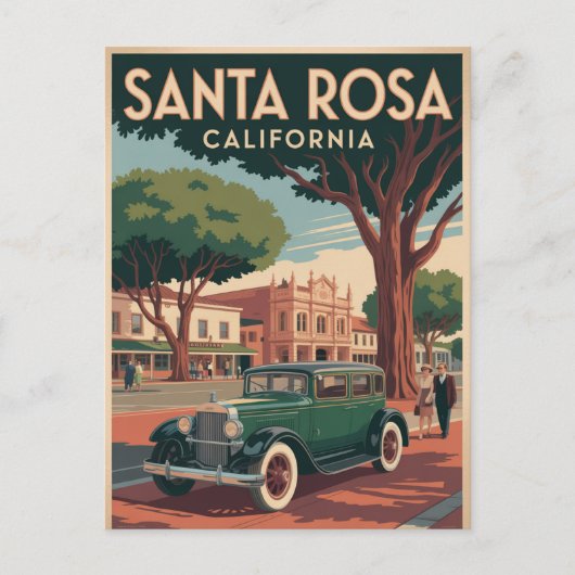 カリフォルニア州サンタローザ シーズンポストカード (正面)