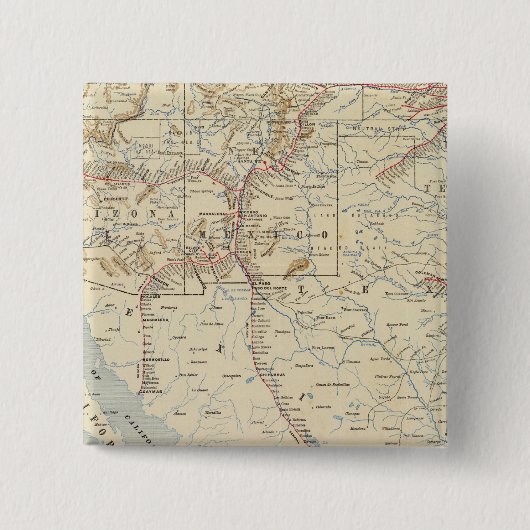 カリフォルニア州サンテ·フェ·ルート 缶バッジ (正面)
