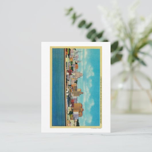 カリフォルニア州サンディエゴからサンディエゴのスカイライン ポストカード (スタンド正面)