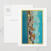 カリフォルニア州サンディエゴからサンディエゴのスカイライン ポストカード (正面/裏面)