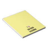 カリフォルニア州サンディエゴが大好き ノートパッド (アングル)