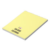 カリフォルニア州サンディエゴが大好き ノートパッド (回転)