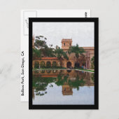 カリフォルニア州サンディエゴのバルボア公園 ポストカード (正面/裏面)