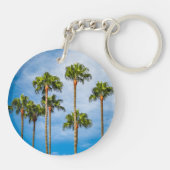 カリフォルニア州サンディエゴのヤシの木 キーホルダー (裏面)