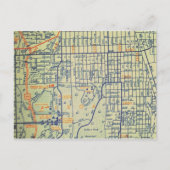 カリフォルニア州サンディエゴのヴィンテージマップ ポストカード (正面)