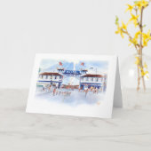 カリフォルニア州サンディエゴの太平洋ビーチでのおもしろい カード (黄色い花)