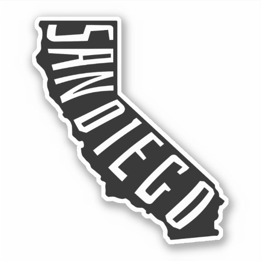 カリフォルニア州サンディエゴの概要 – アメリカ旅行 シール (正面)