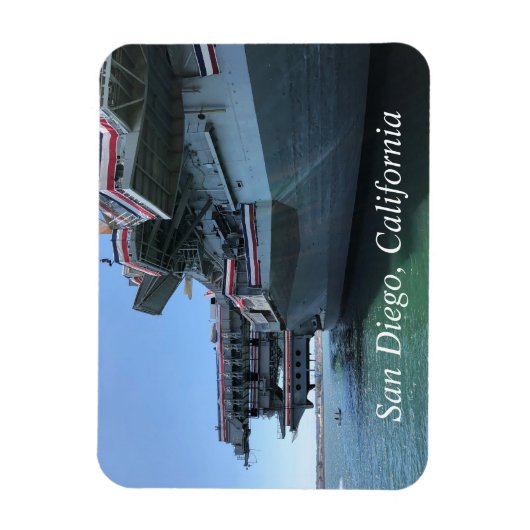 カリフォルニア州サンディエゴのUSS Midway マグネット (縦)