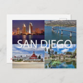 カリフォルニア州サンディエゴはがき ポストカード (正面/裏面)
