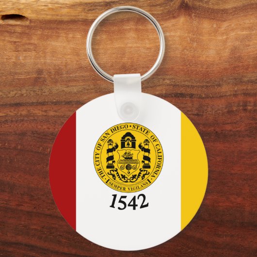 カリフォルニア州サンディエゴ国旗 キーホルダー (裏面)