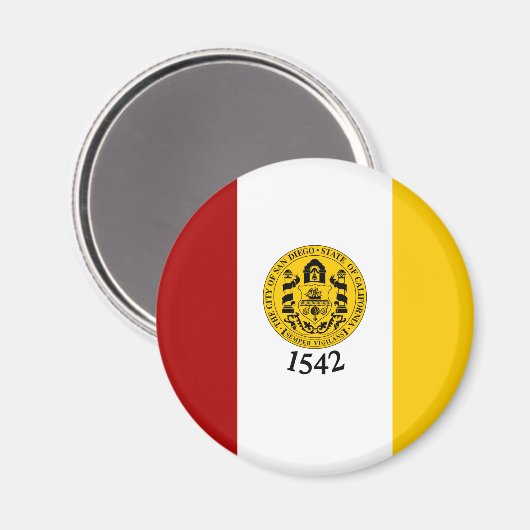 カリフォルニア州サンディエゴ国旗 マグネット (正面/裏面)