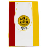 カリフォルニア州サンディエゴ国旗 ミディアムペーパーバッグ (正面)