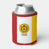 カリフォルニア州サンディエゴ国旗 缶クーラー (缶正面)