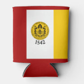 カリフォルニア州サンディエゴ国旗 缶クーラー (正面)