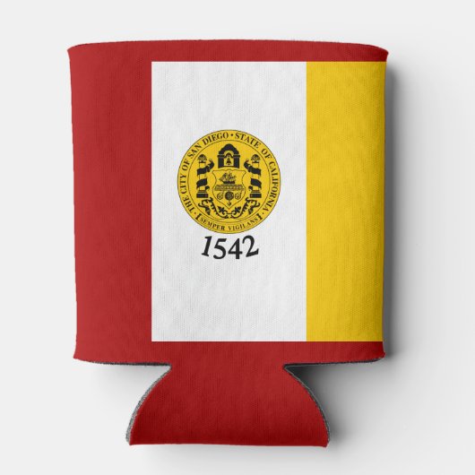 カリフォルニア州サンディエゴ国旗 缶クーラー (裏面)