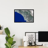 カリフォルニア州サンディエゴ衛星ポスター写真プリント ポスター (ホームオフィス)