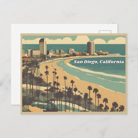 カリフォルニア州サンディエゴ ポストカード (正面/裏面)