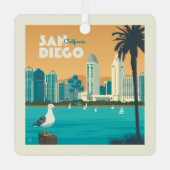 カリフォルニア州サンディエゴ メタルオーナメント (正面)