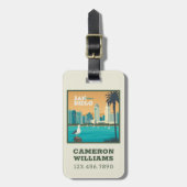 カリフォルニア州サンディエゴ ラゲッジタグ (正面縦)