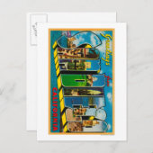 カリフォルニア州サンディエゴ – ラージ・レター・シーン ポストカード (正面/裏面)