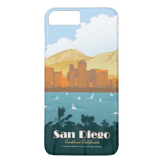 カリフォルニア州サンディエゴ Case-Mate iPhoneケース (裏面)
