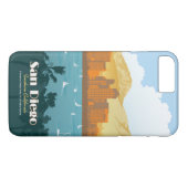 カリフォルニア州サンディエゴ Case-Mate iPhoneケース (裏面(横))