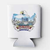 カリフォルニア州サンディエゴUSAバルドイーグル 缶クーラー (裏面)