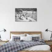 カリフォルニア州サンディビーチモンテリオでの典型的な一日 キャンバスプリント (インサイチュ (寝室))