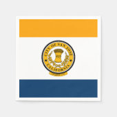 カリフォルニア州サンノゼ州旗 スタンダードカクテルナプキン (正面)