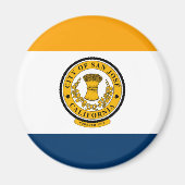 カリフォルニア州サンノゼ州旗 マグネット (正面)