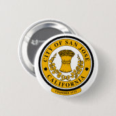 カリフォルニア州サンノゼ州旗 缶バッジ (正面&裏面)