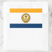 カリフォルニア州サンノゼ州旗 長方形シール (バッグ)