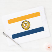 カリフォルニア州サンノゼ州旗 長方形シール (封筒)