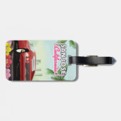 カリフォルニア州サンノゼ旅行ポスター ラゲッジタグ (裏面横)