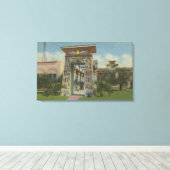 カリフォルニア州サンノゼ – エジプトの神社のレプリカ キャンバスプリント (インサイチュ (ウッドフロア))