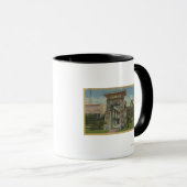 カリフォルニア州サンノゼ – エジプトの神社のレプリカ マグカップ (正面右)