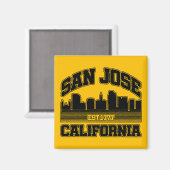 カリフォルニア州サンノゼ マグネット (正面/裏面)