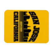 カリフォルニア州サンノゼ マグネット (横)