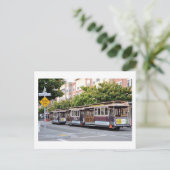 カリフォルニア州サンフランシスコのケーブルカー ポストカード (スタンド正面)