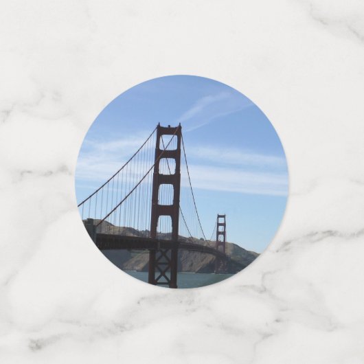 カリフォルニア州サンフランシスコのゴールデンゲートブリッジ コンフェッティ (スモール正面)