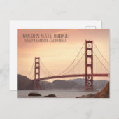 カリフォルニア州サンフランシスコのフォトゴールデンゲートブリッジ ポストカード (正面/裏面)