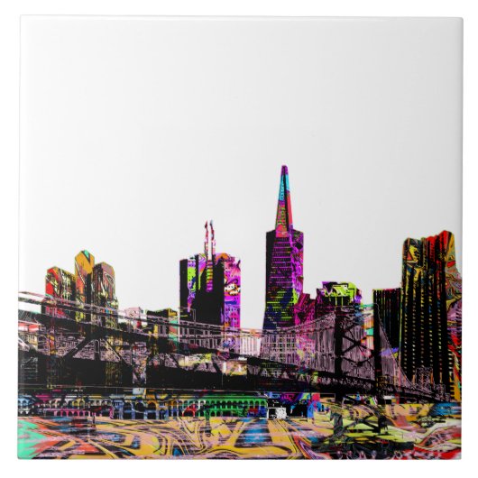 カリフォルニア州サンフランシスコの落書き タイル (正面)