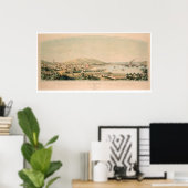 カリフォルニア州サンフランシスコパノラママップ1849 (1626A) ポスター (ホームオフィス)