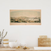 カリフォルニア州サンフランシスコパノラママップ1849 (1626A) ポスター (キッチン)