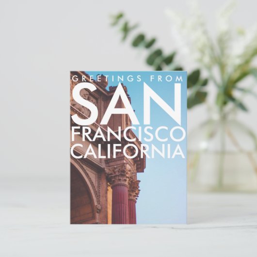 カリフォルニア州サンフランシスコファインアート宮殿 ポストカード (スタンド正面)