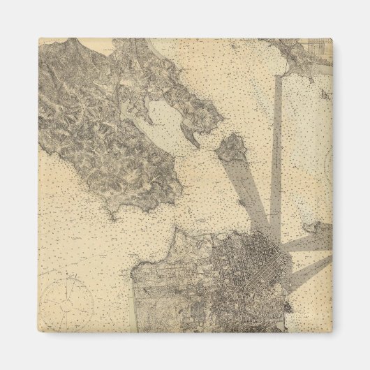 カリフォルニア州サンフランシスコ入口 マグネット (正面)