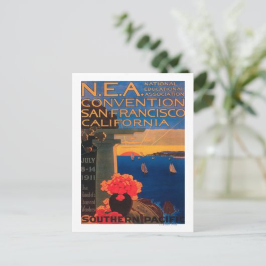 カリフォルニア州サンフランシスコ条約 ポストカード (スタンド正面)